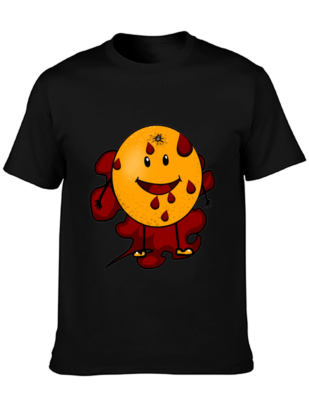 Bloody Orange Graphic Tee - Black