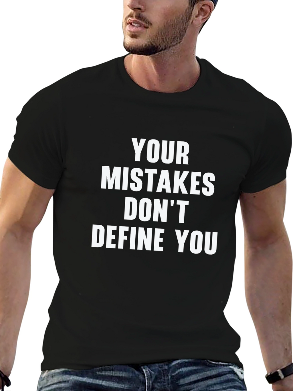 Inspirational Graphic T-Shirt - Mistakes Dont Define You