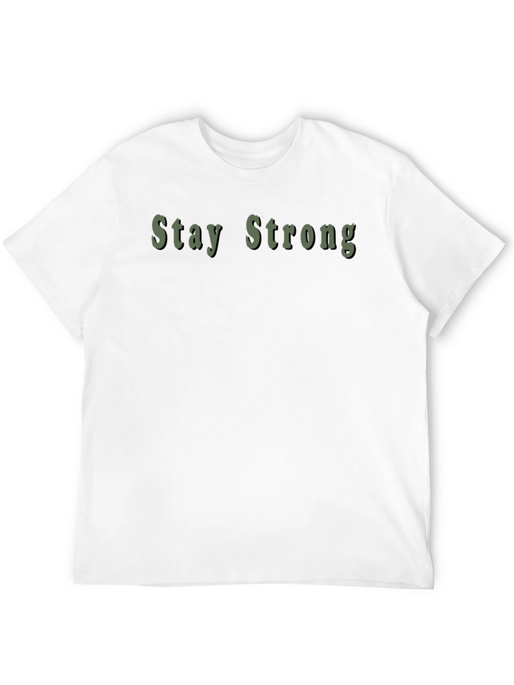 Stay Strong Graphic Black T-Shirt