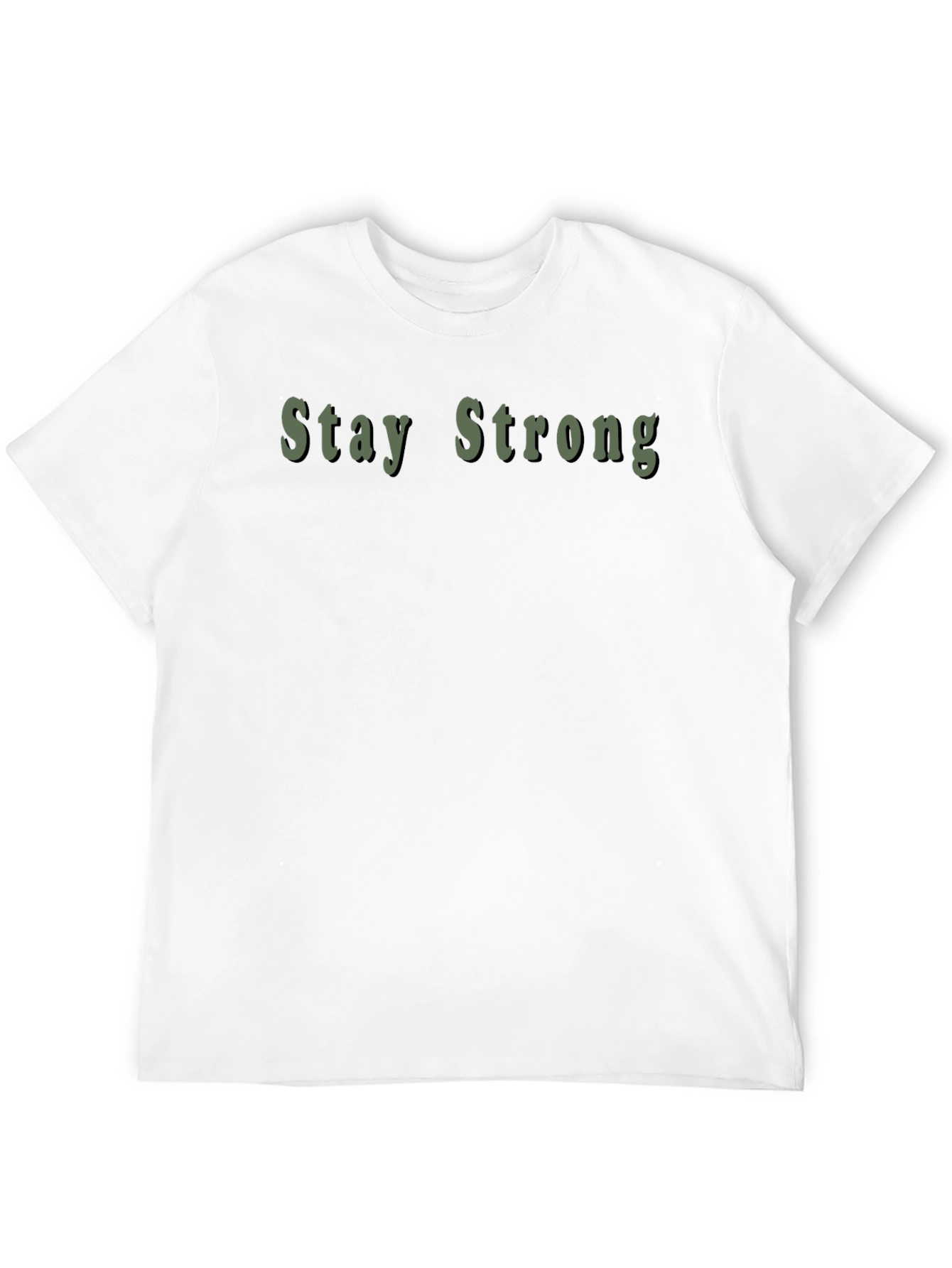 Stay Strong Graphic Black T-Shirt