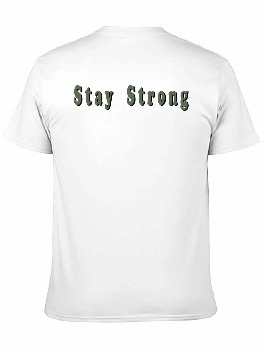 Stay Strong Graphic Black T-Shirt
