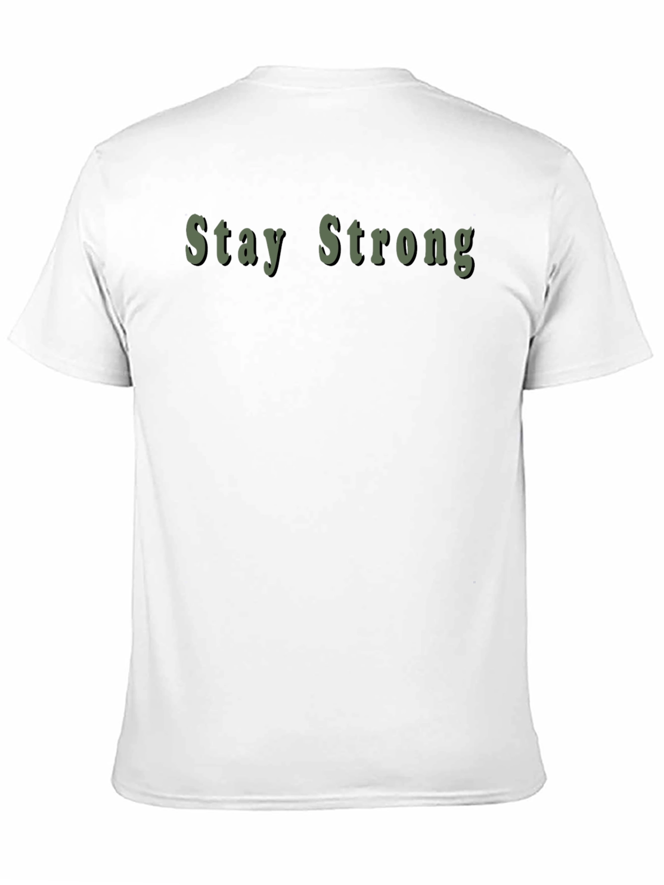 Stay Strong Graphic Black T-Shirt