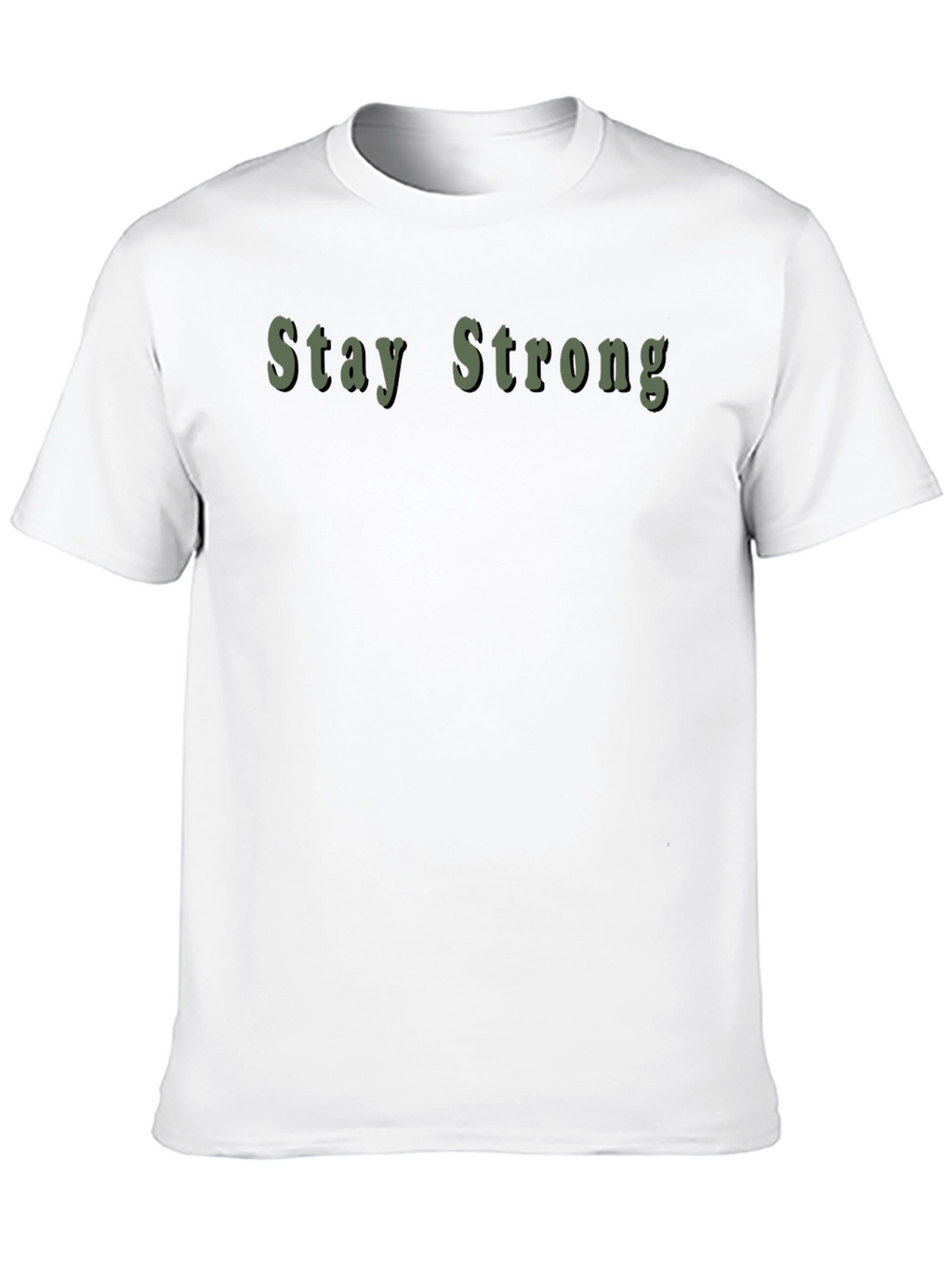Stay Strong Graphic Black T-Shirt
