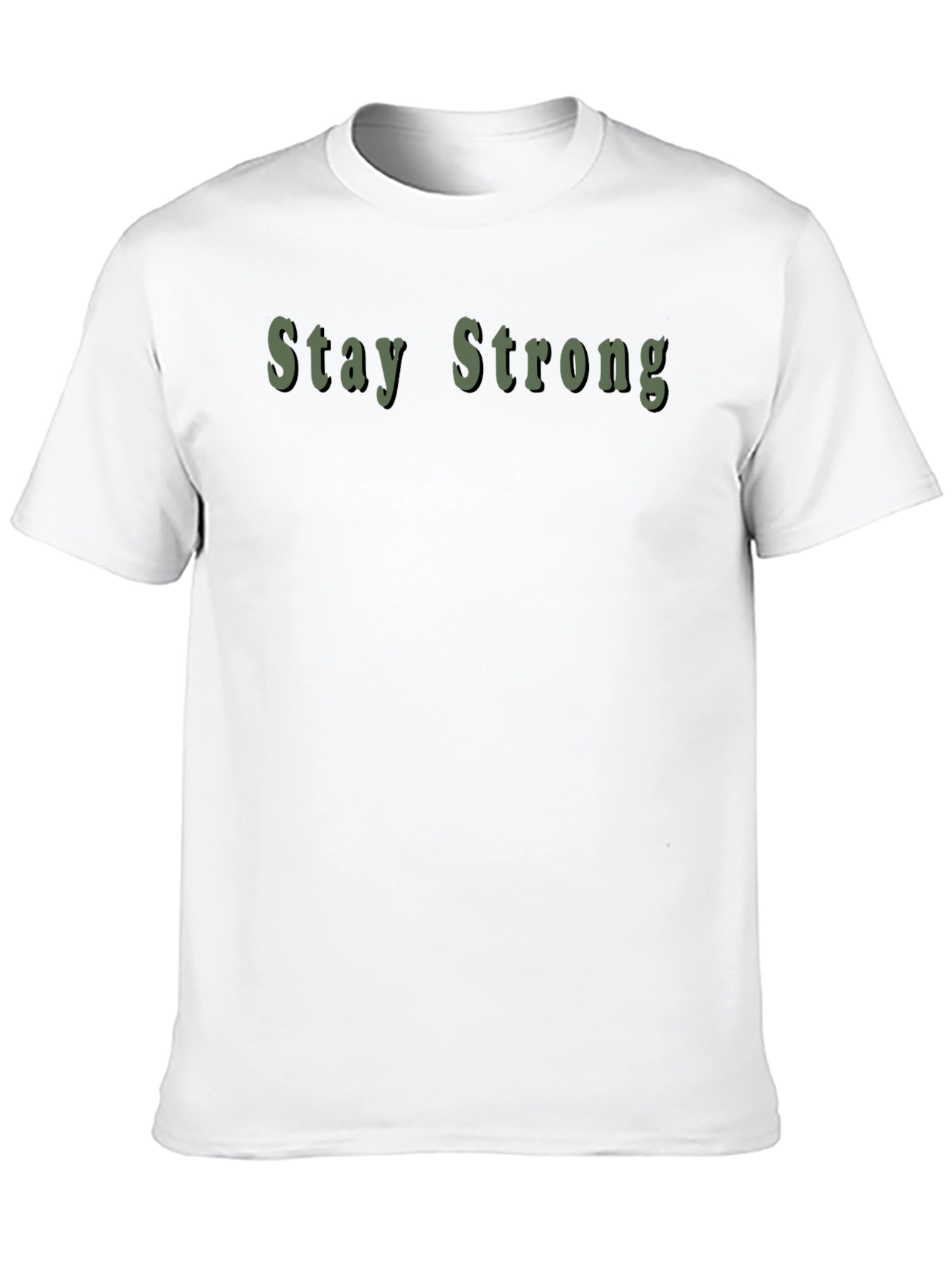 Stay Strong Graphic Black T-Shirt