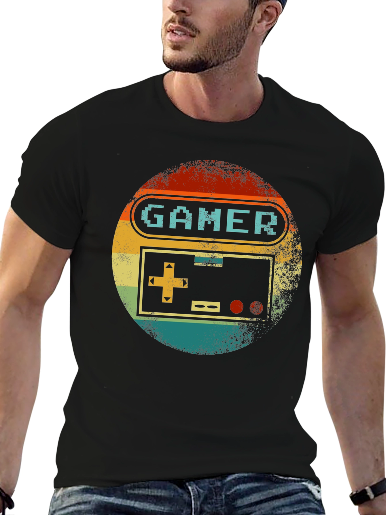 Retro Gamer T-Shirt - Vintage Console Design