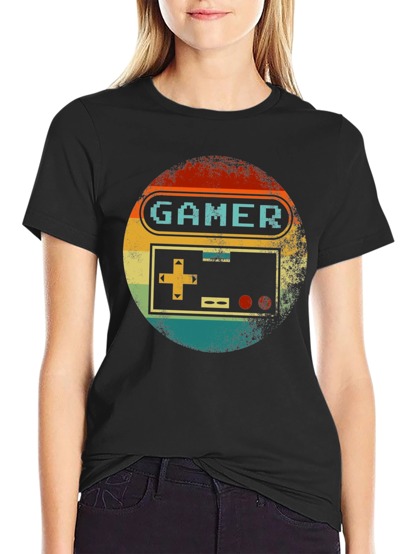 Retro Gamer T-Shirt - Vintage Console Design