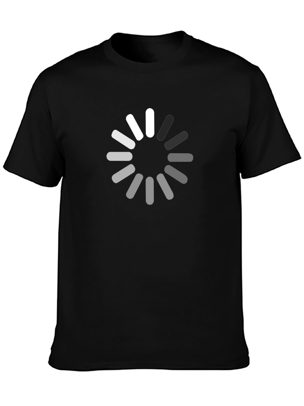 Loading Circle Graphic Tee - Soft Cotton Casual Shirt