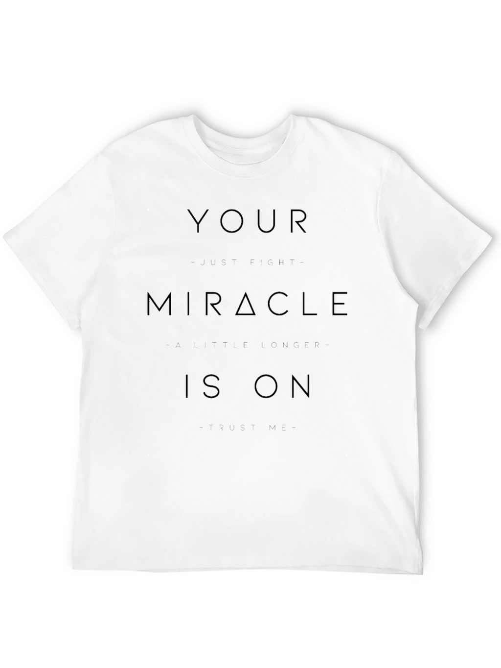 Miracle On Black Tee Shirt