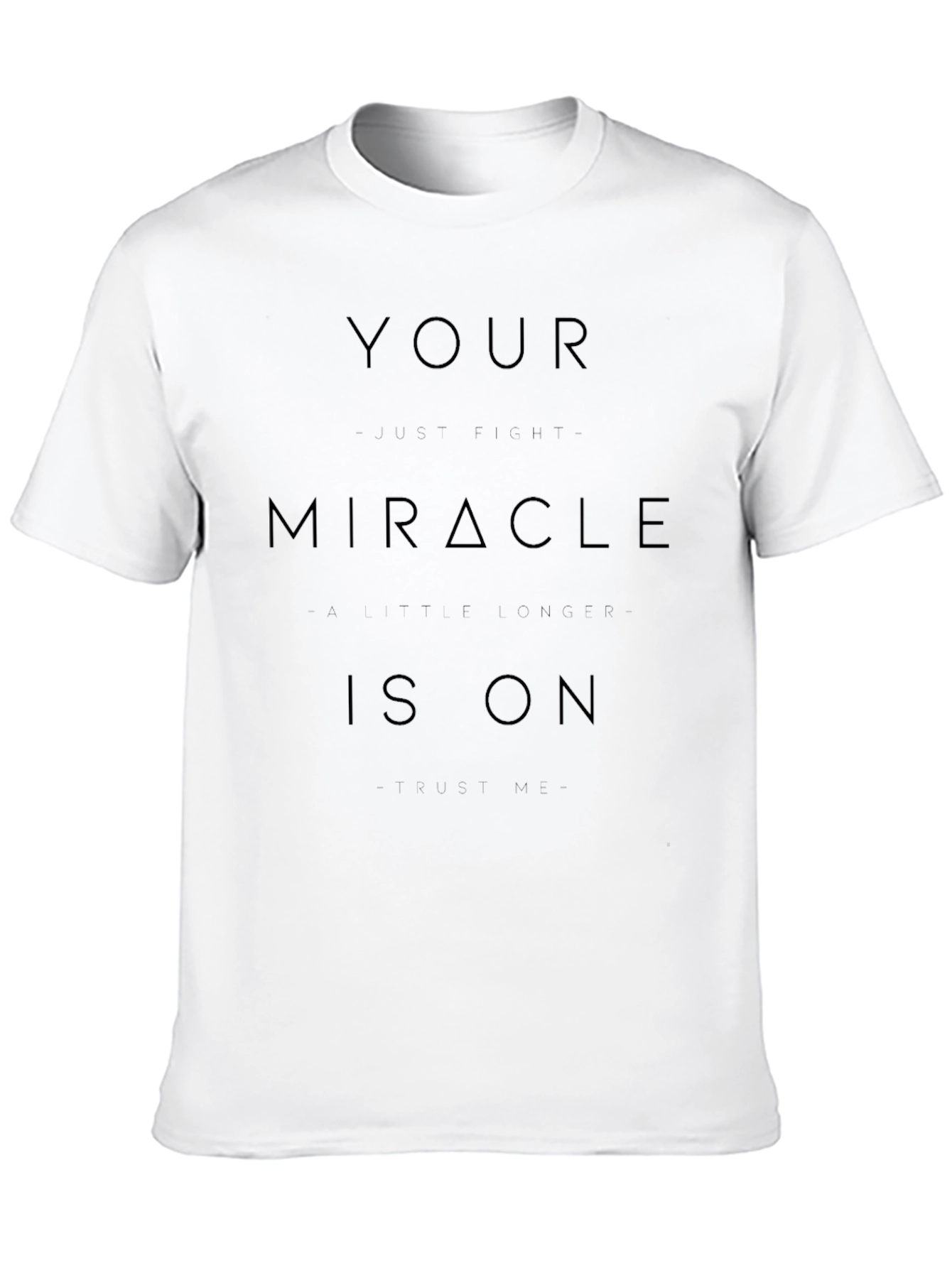 Miracle On Black Tee Shirt