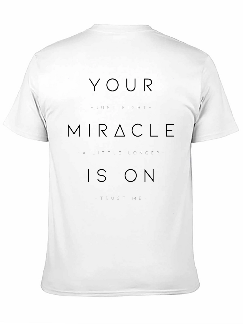 Miracle On Black Tee Shirt