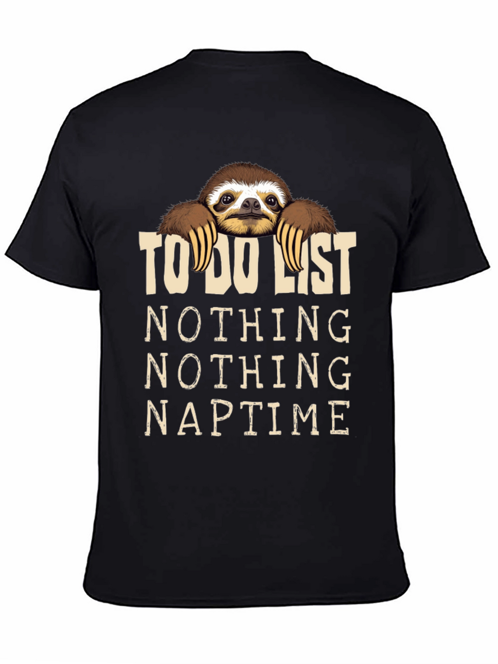 Funny Sloth To-Do List Graphic T-Shirt