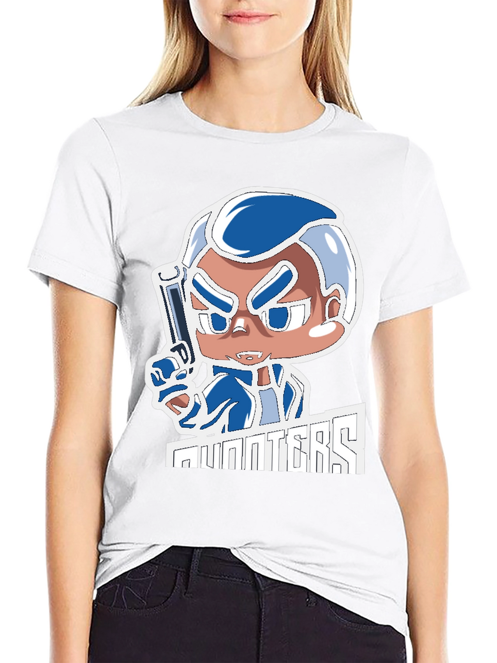 Hunters T-Shirt: Cartoon Gunman Design