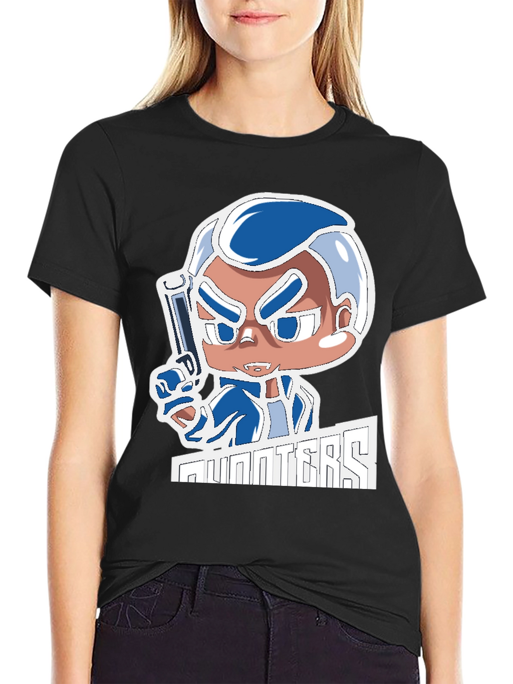 Hunters T-Shirt: Cartoon Gunman Design
