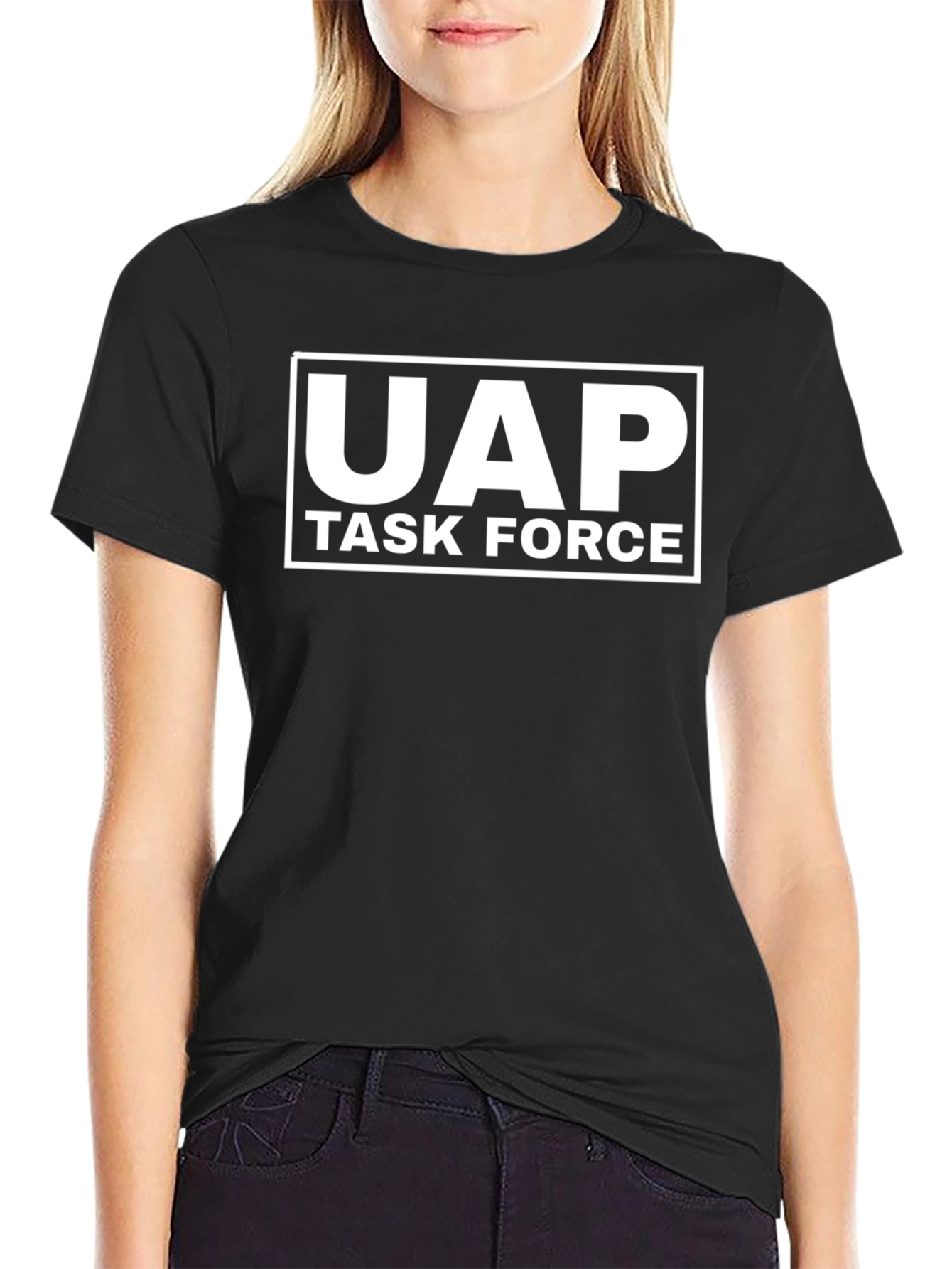 UAP Task Force Graphic Tee - Black Cotton T-Shirt