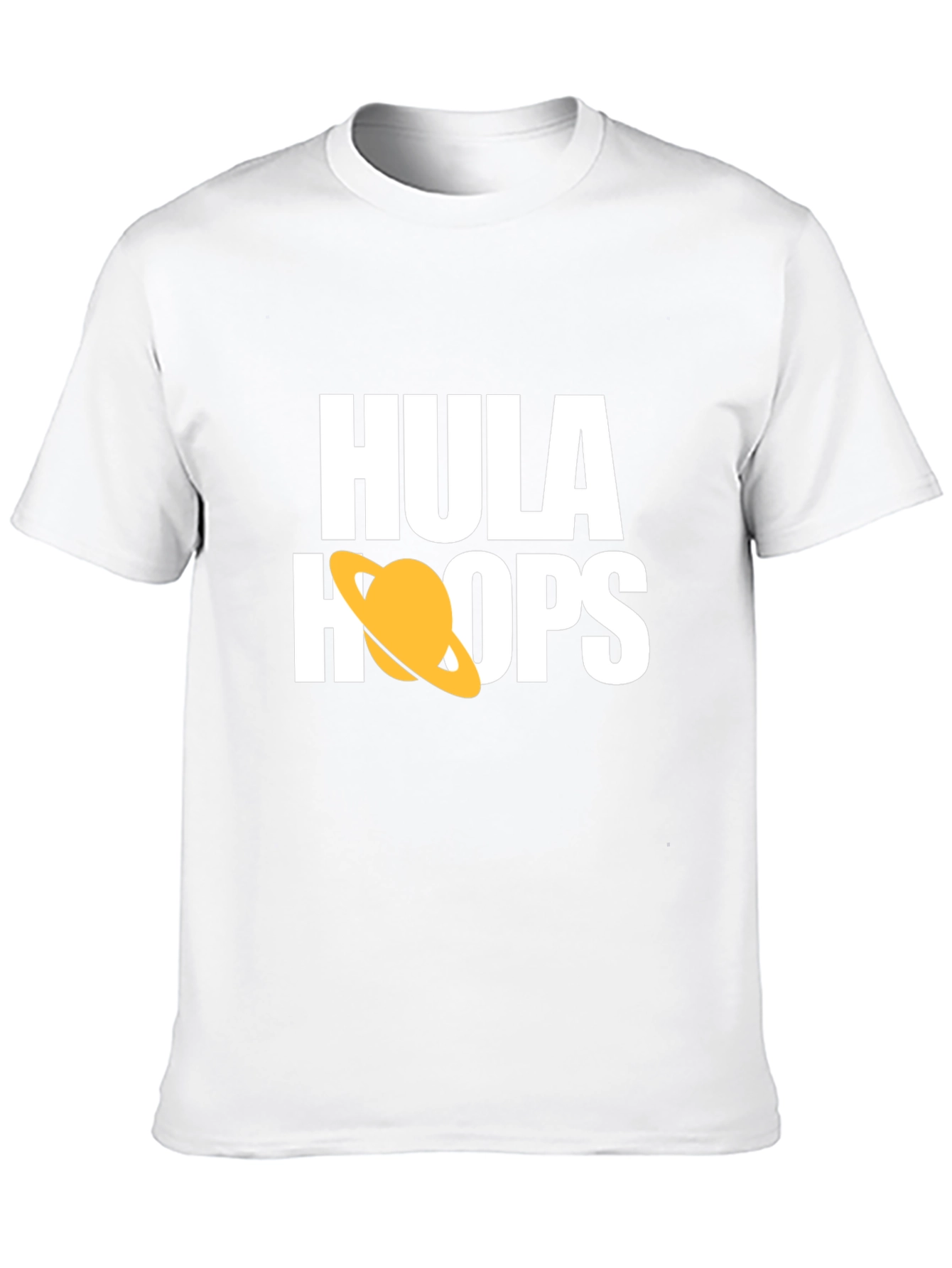Hula Hoops Graphic Tee - Stylish Black Cotton T-Shirt