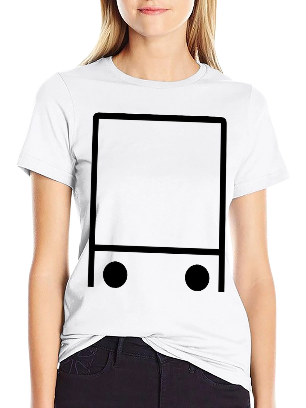 Modern Minimalist Graphic Tee - Black