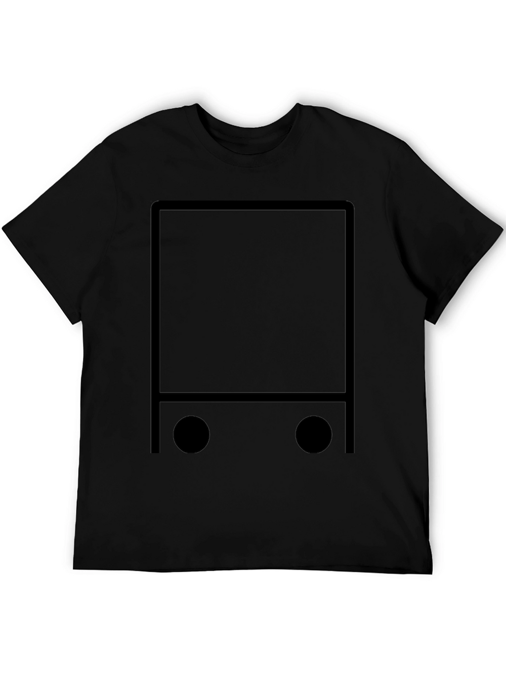 Modern Minimalist Graphic Tee - Black