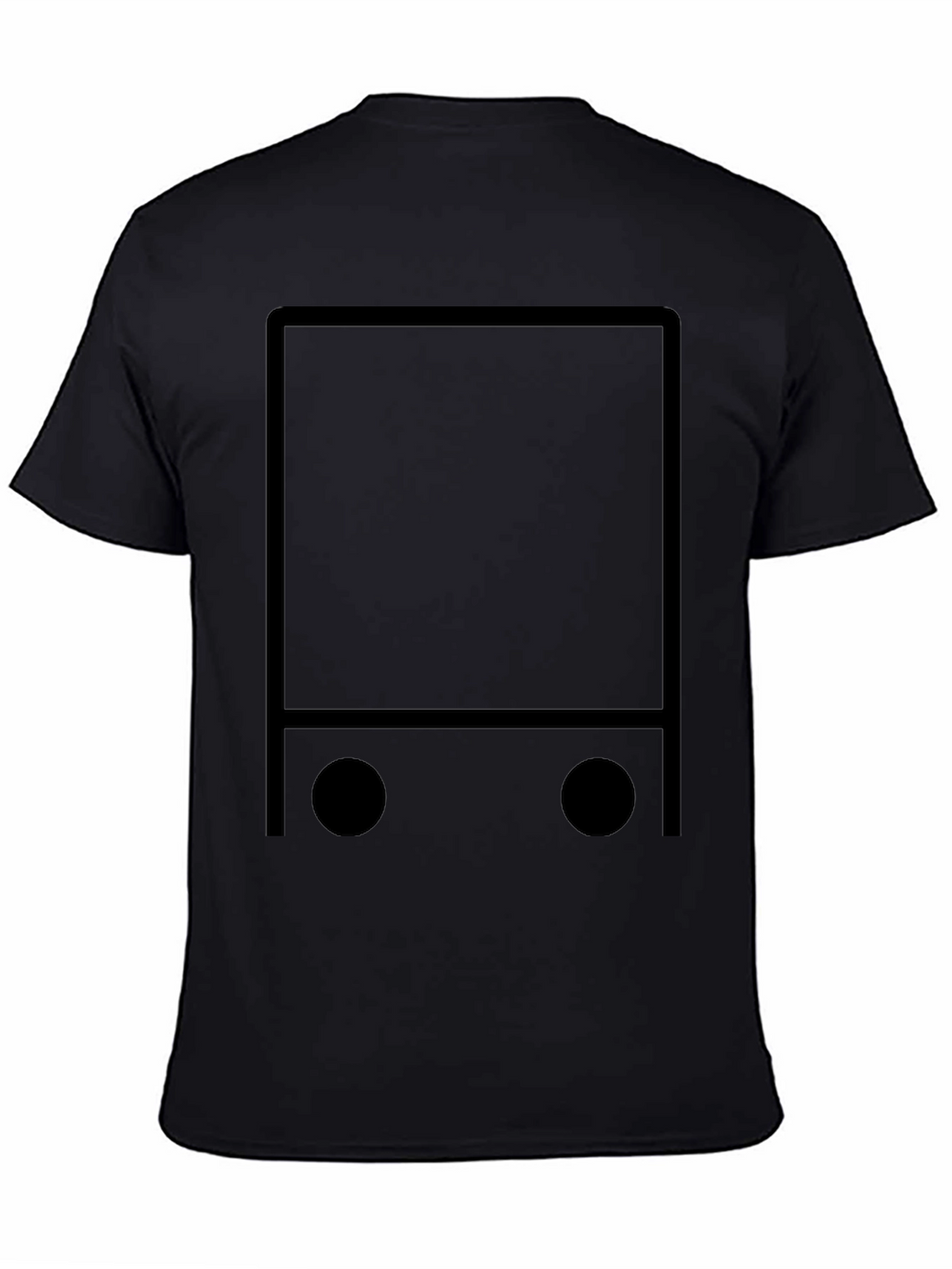 Modern Minimalist Graphic Tee - Black