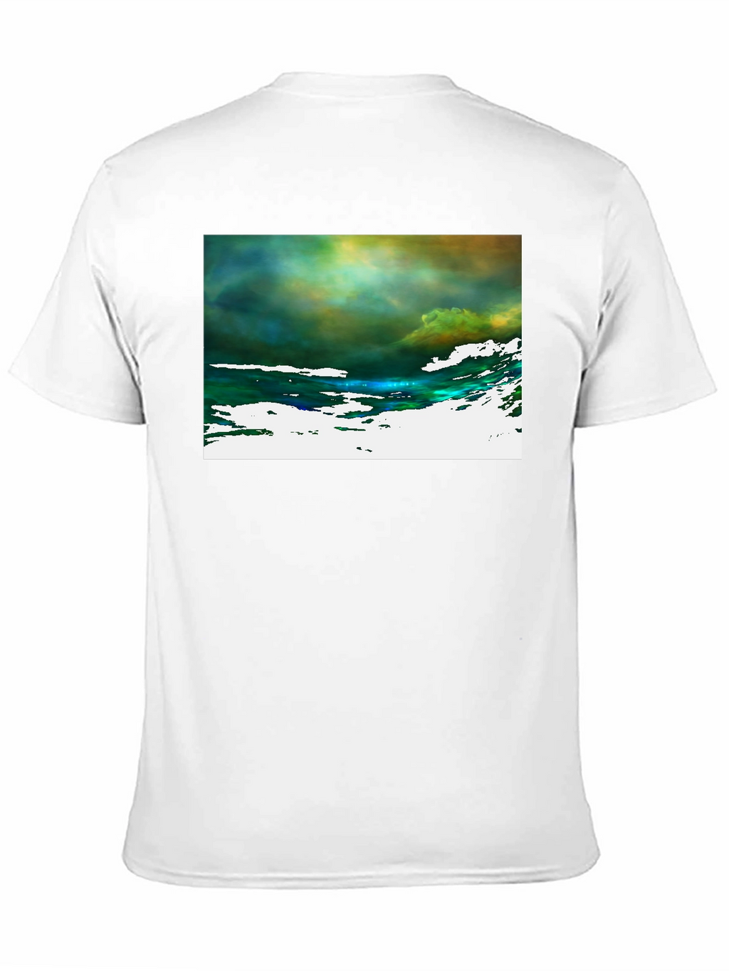 Abstract Art Graphic Tee - Black Cotton T-Shirt