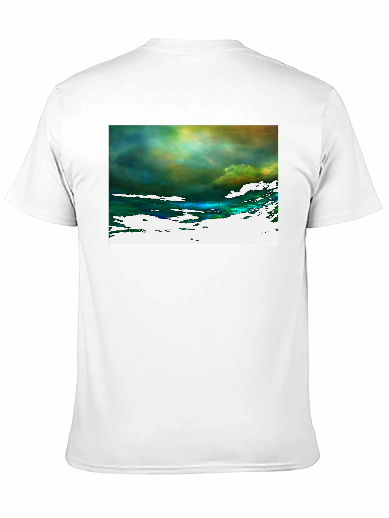 Abstract Art Graphic Tee - Black Cotton T-Shirt
