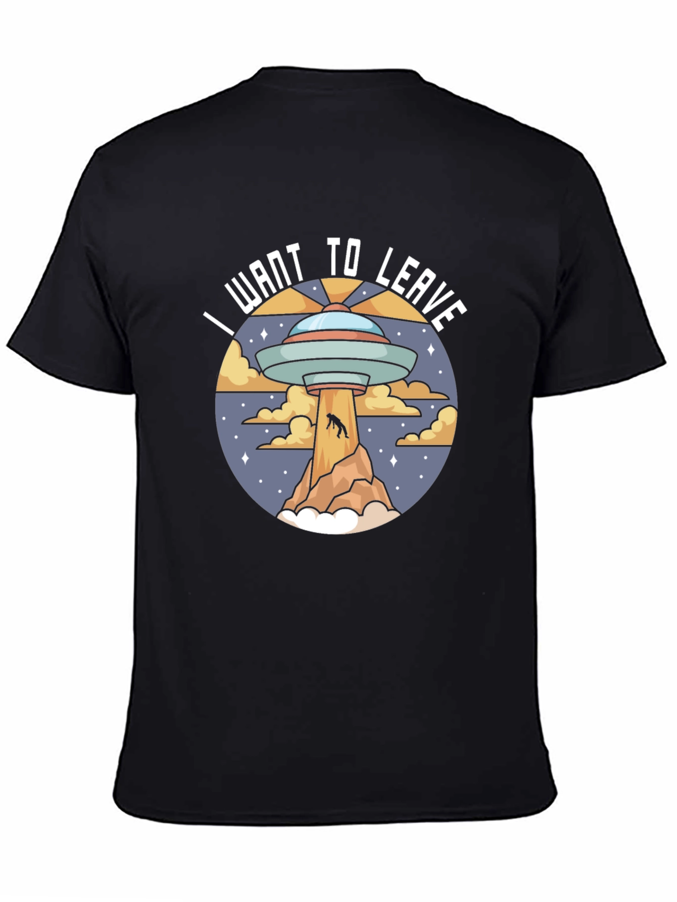 I Want to Leave UFO Graphic T-Shirt