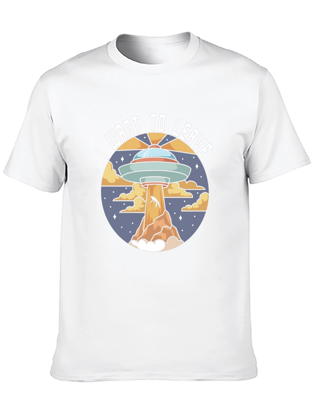 I Want to Leave UFO Graphic T-Shirt