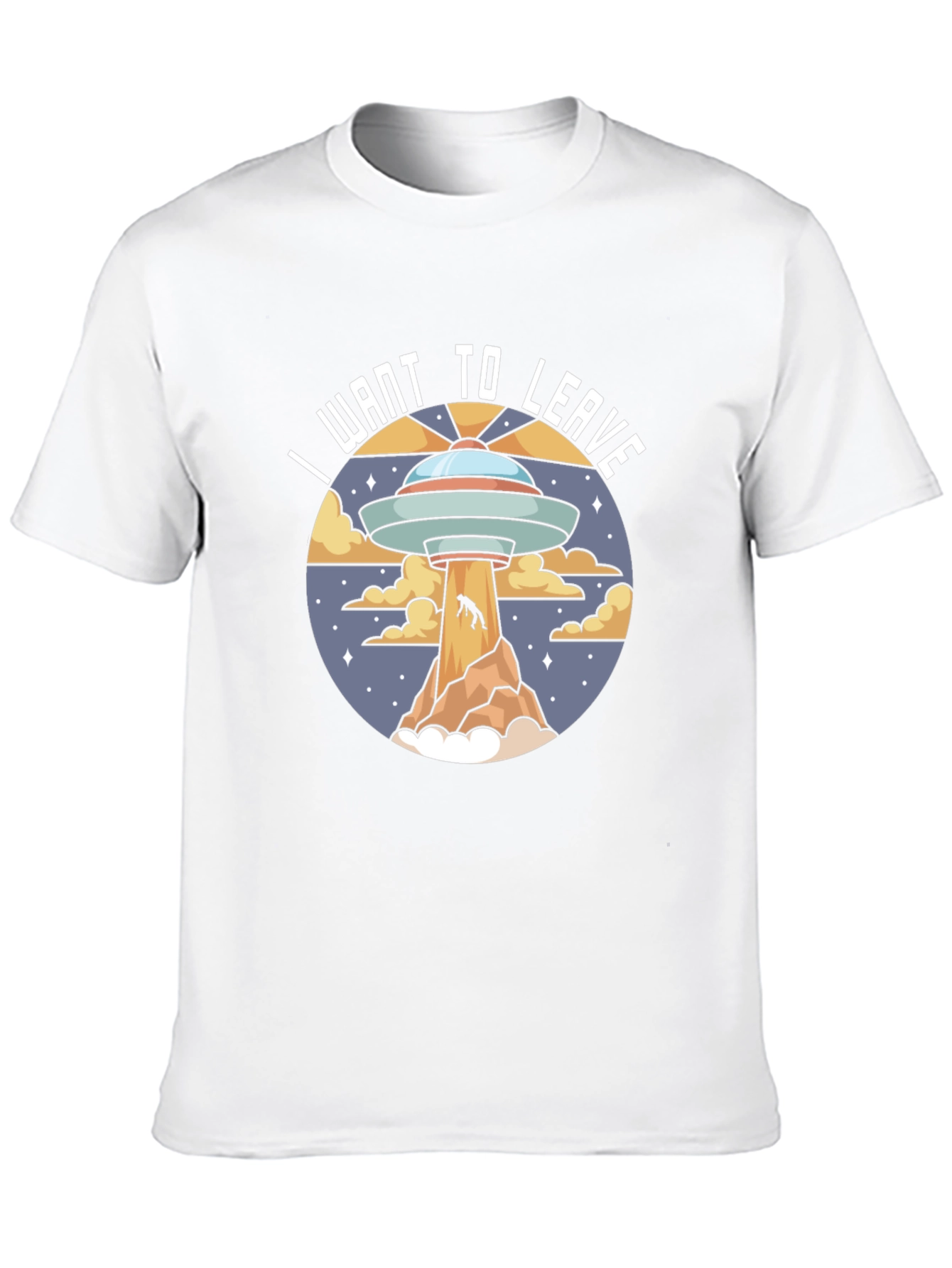 I Want to Leave UFO Graphic T-Shirt