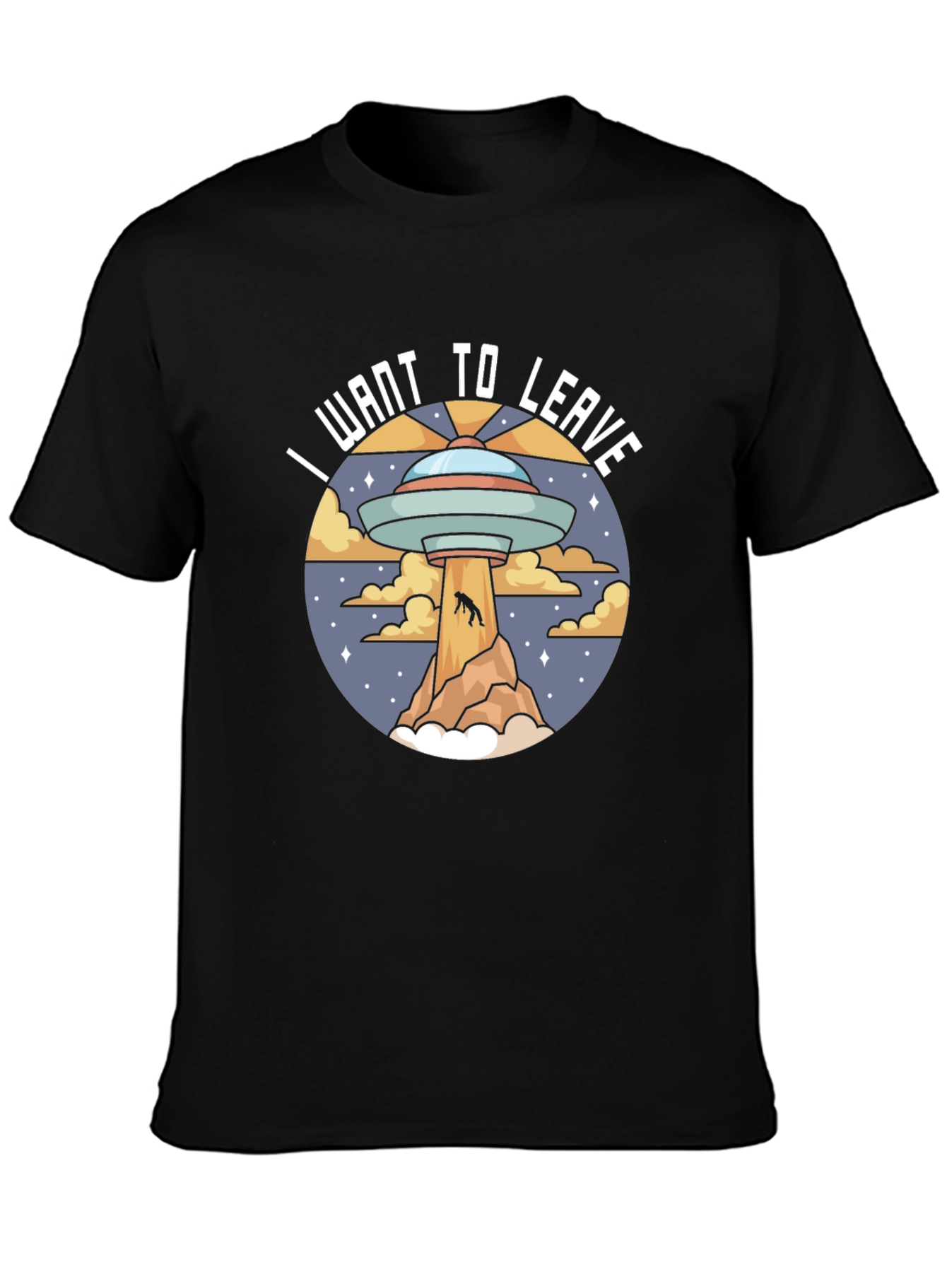 I Want to Leave UFO Graphic T-Shirt