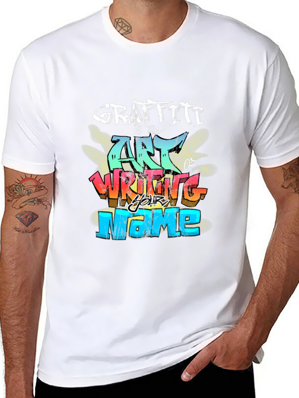 Graffiti Art Black T-Shirt