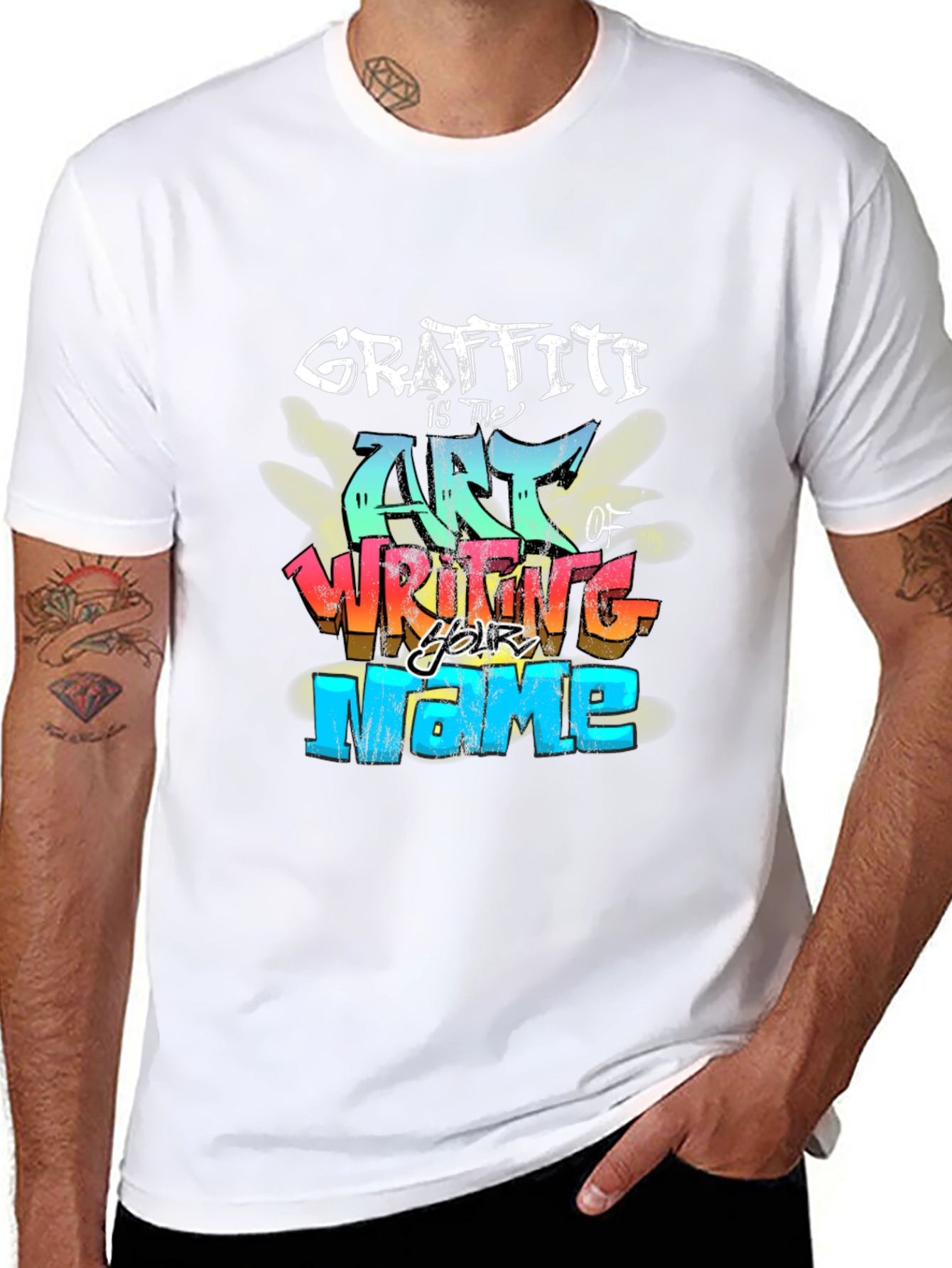 Graffiti Art Black T-Shirt