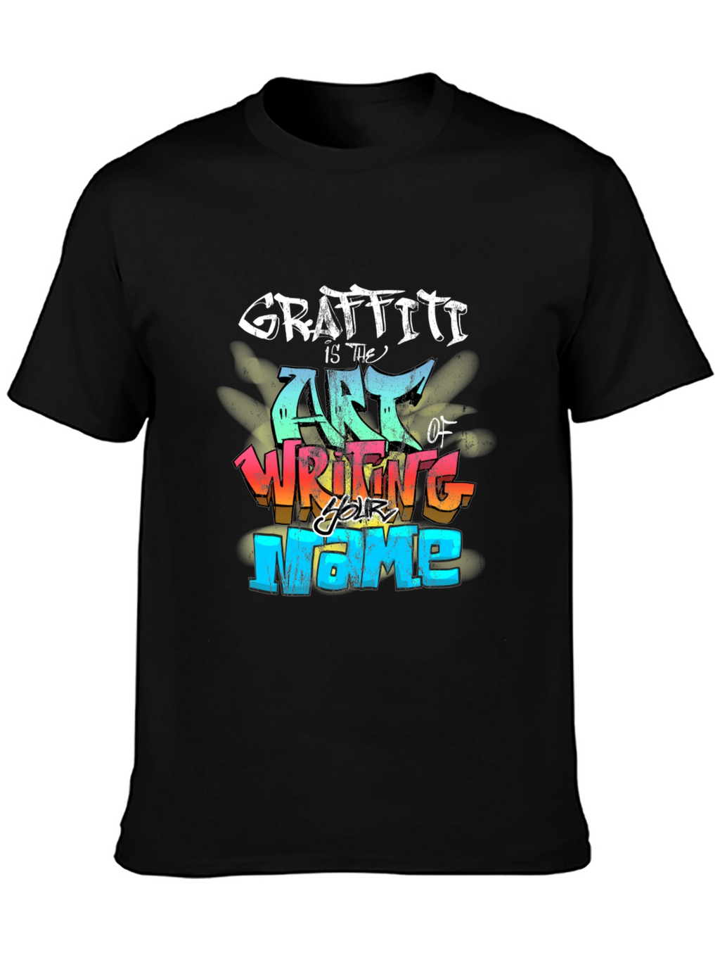 Graffiti Art Black T-Shirt