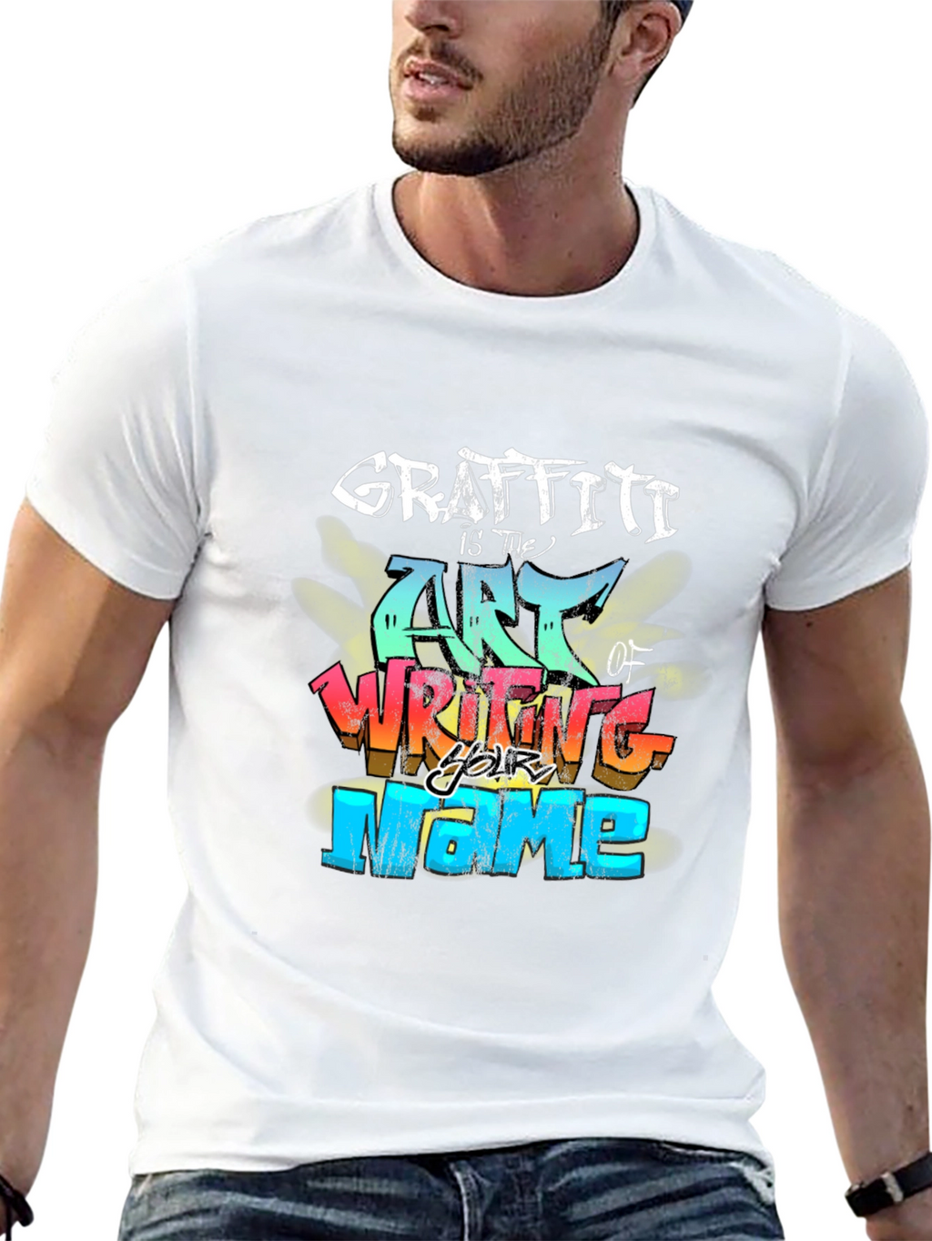 Graffiti Art Black T-Shirt