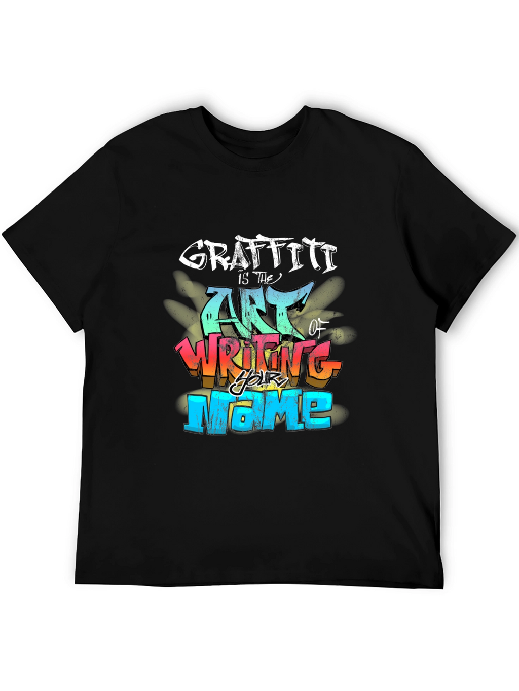 Graffiti Art Black T-Shirt