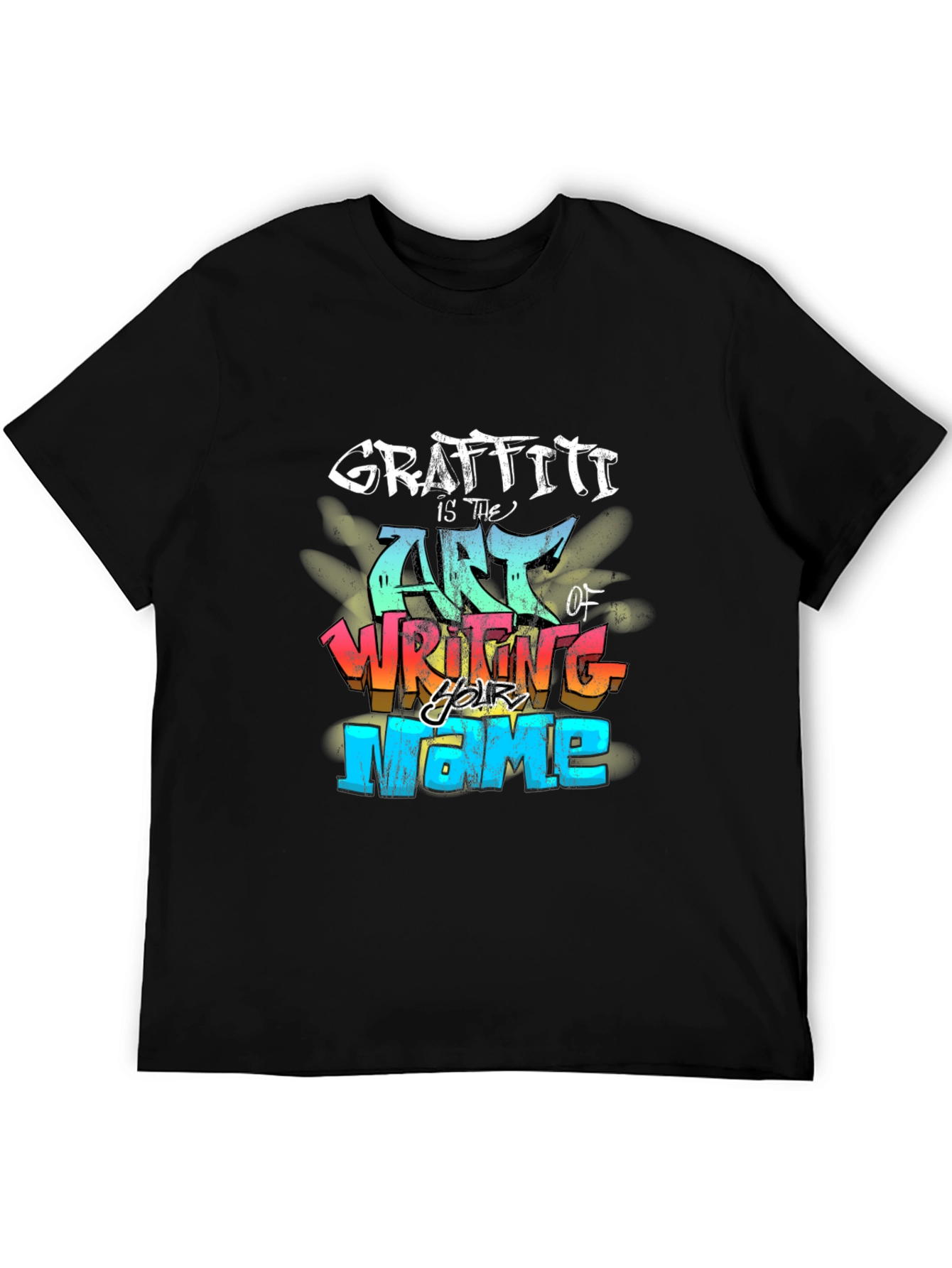 Graffiti Art Black T-Shirt