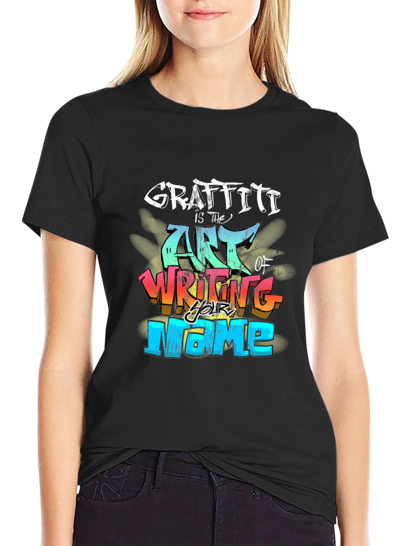 Graffiti Art Black T-Shirt