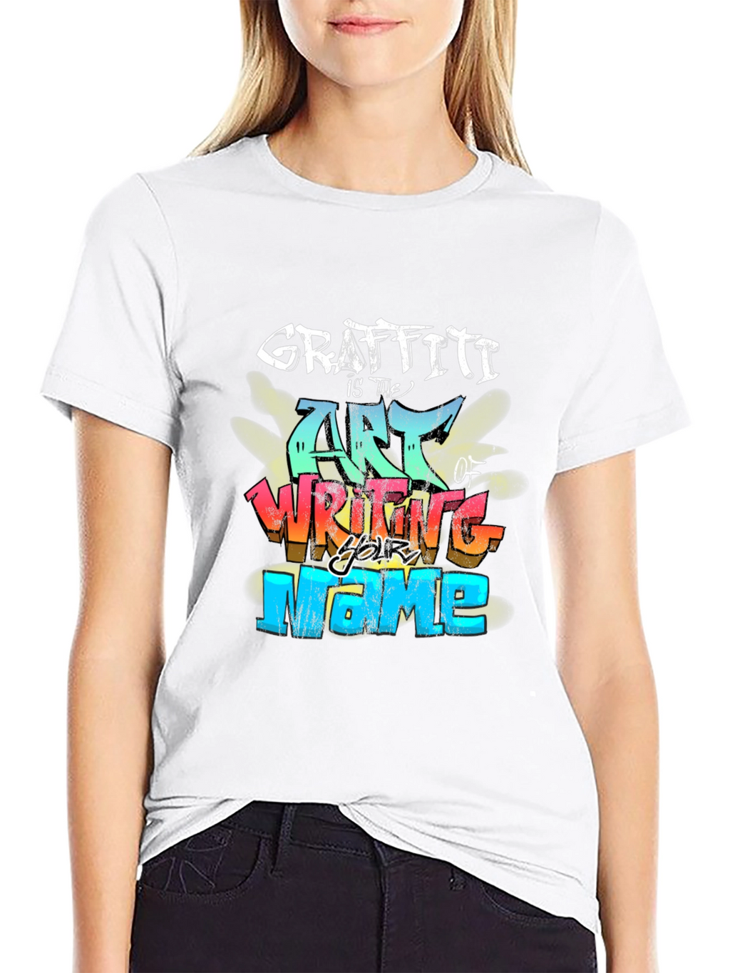 Graffiti Art Black T-Shirt