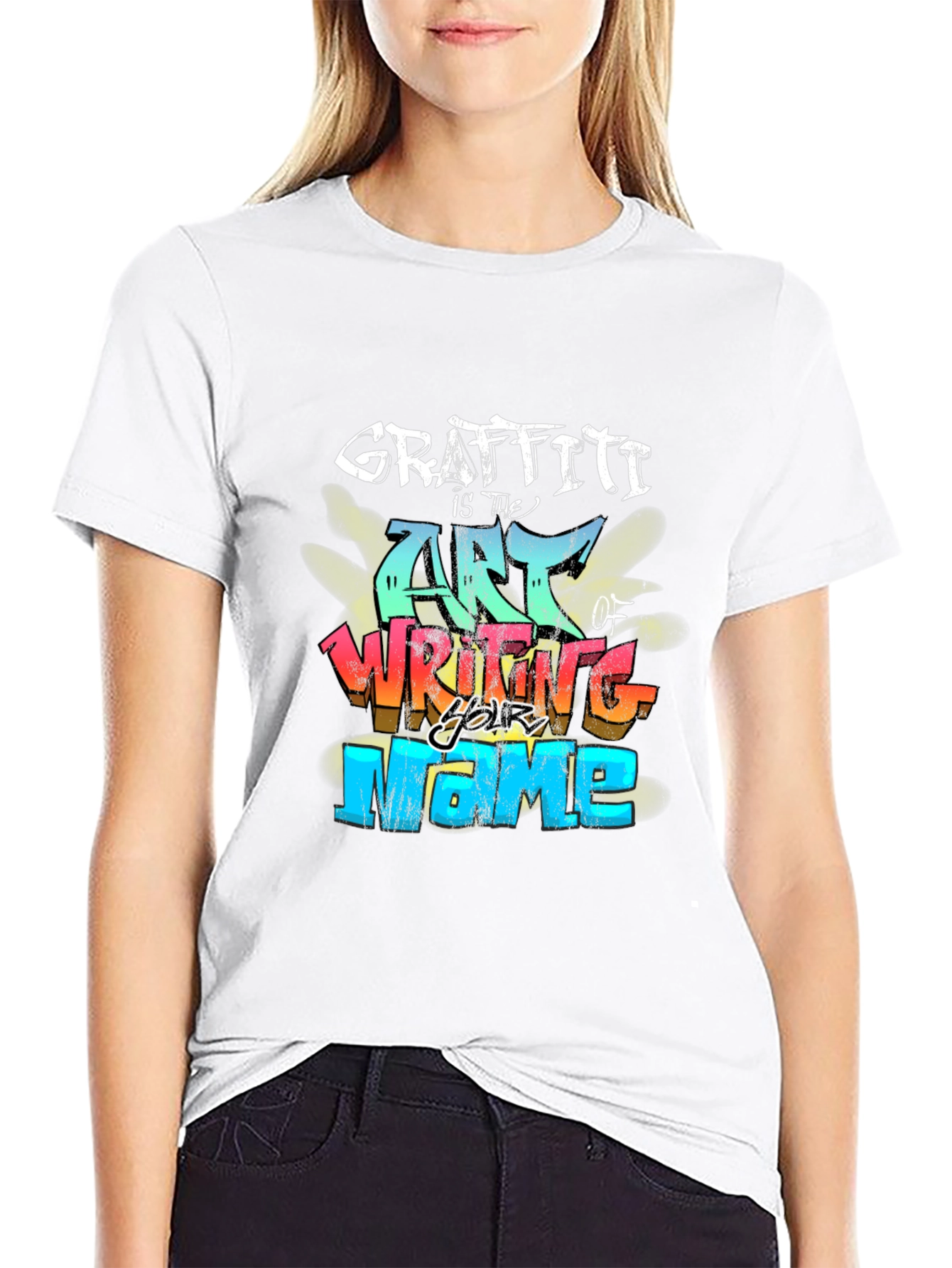 Graffiti Art Black T-Shirt