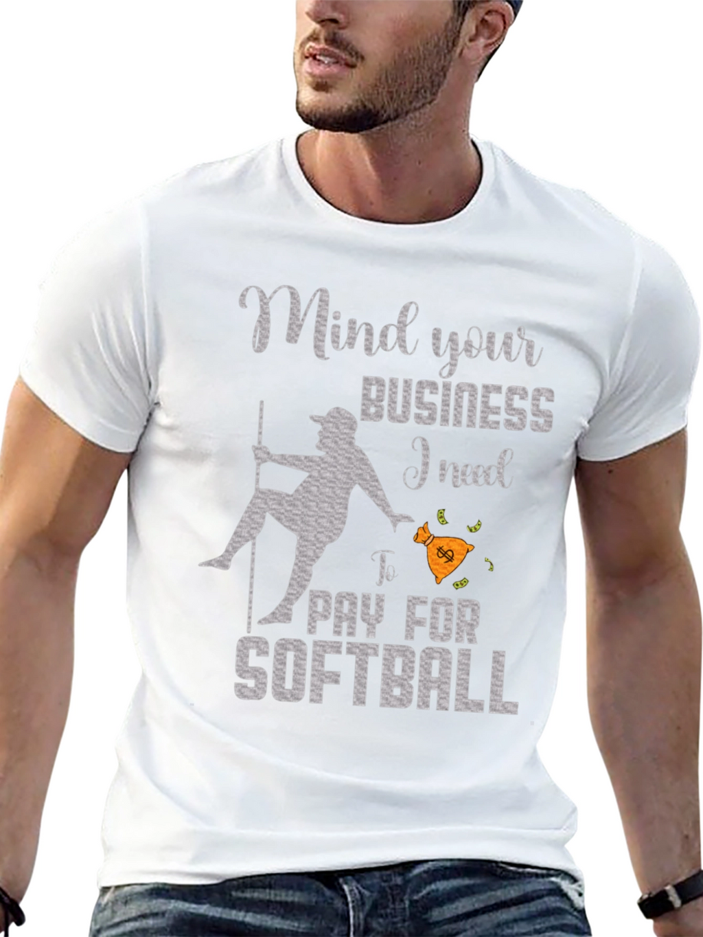 Mind Your Business Softball T-Shirt