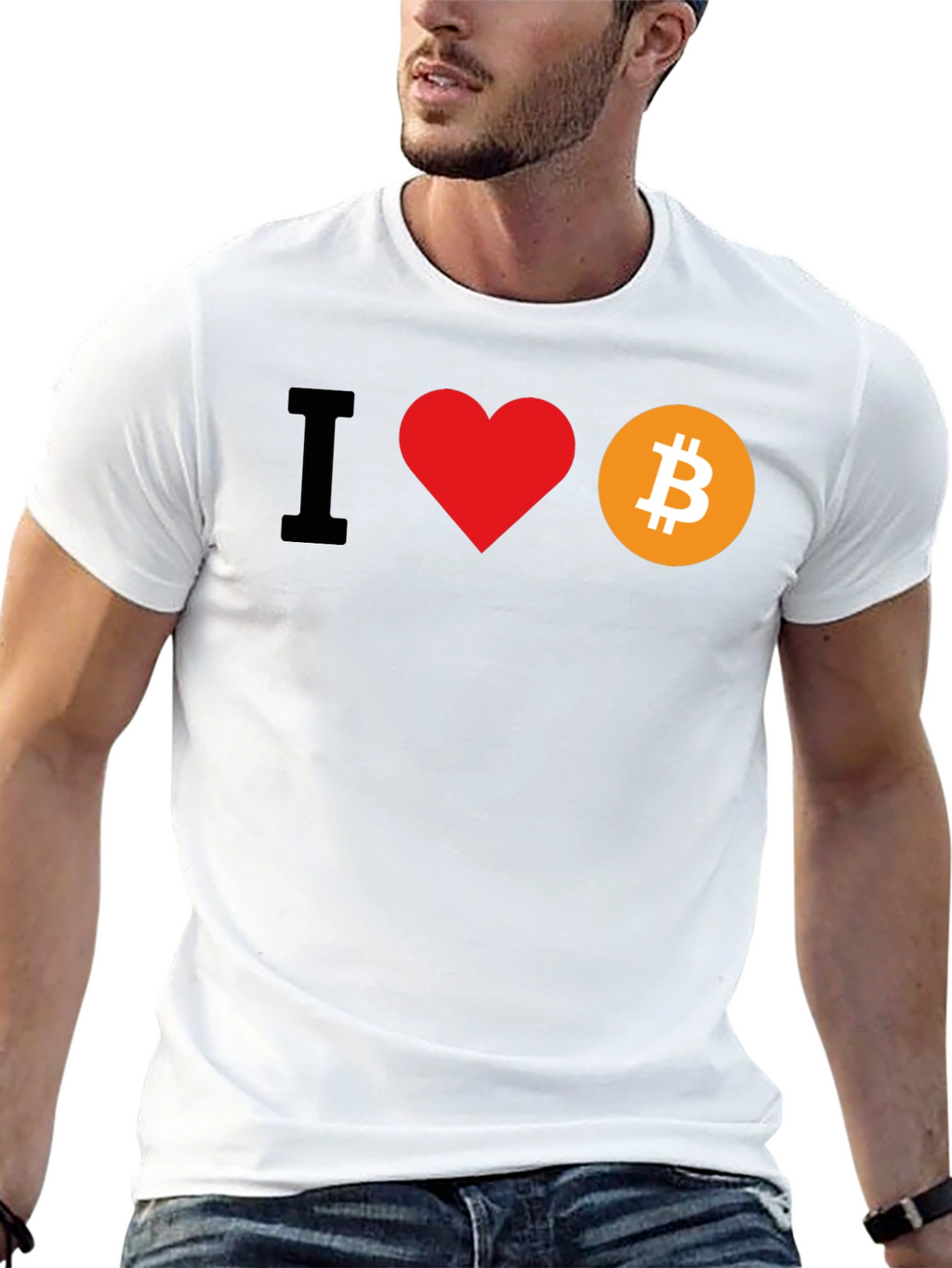I Heart Bitcoin Graphic Tee