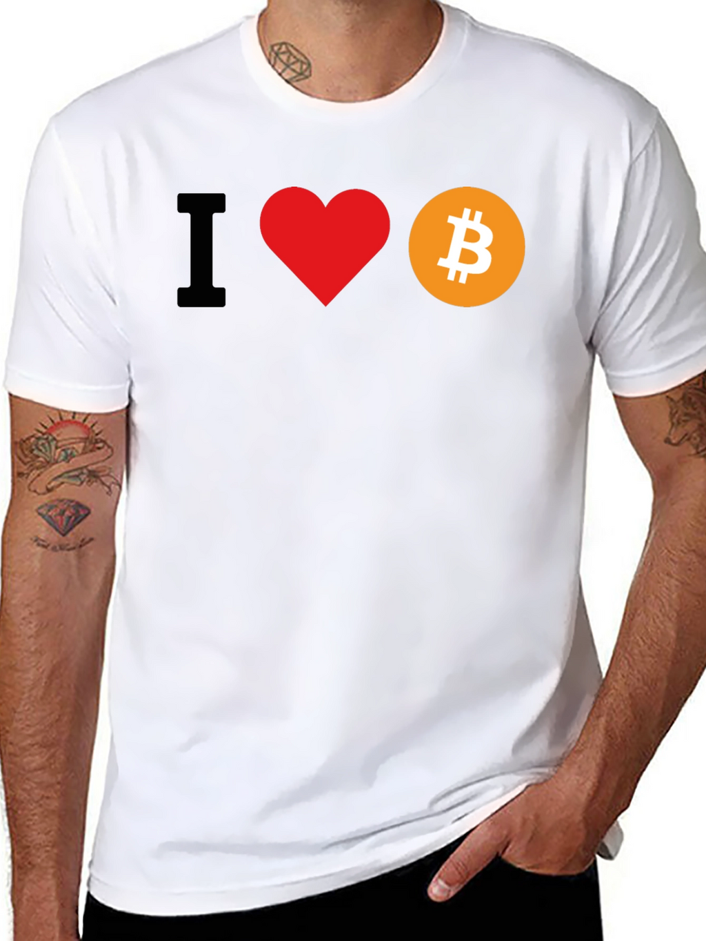 I Heart Bitcoin Graphic Tee