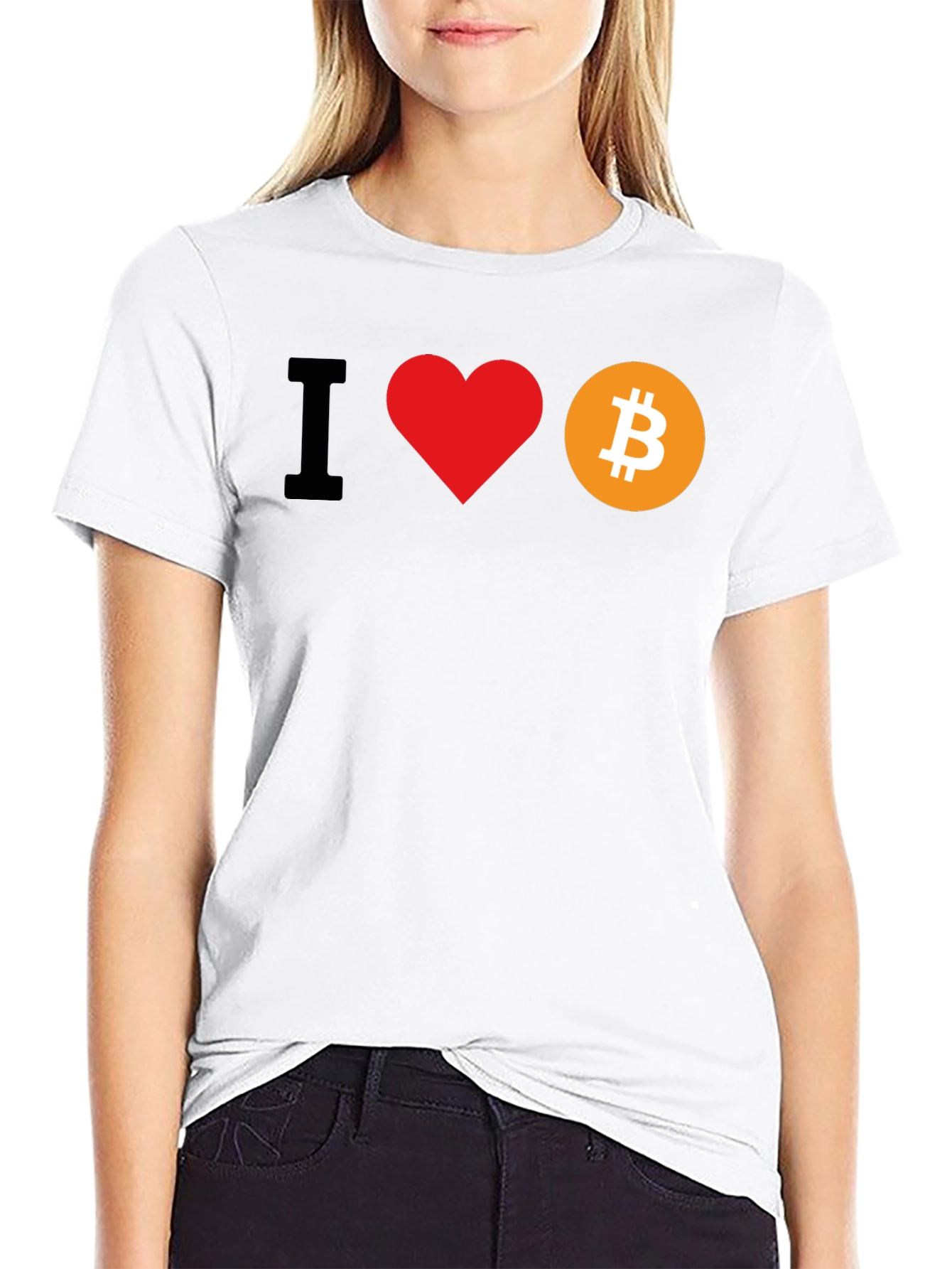 I Heart Bitcoin Graphic Tee