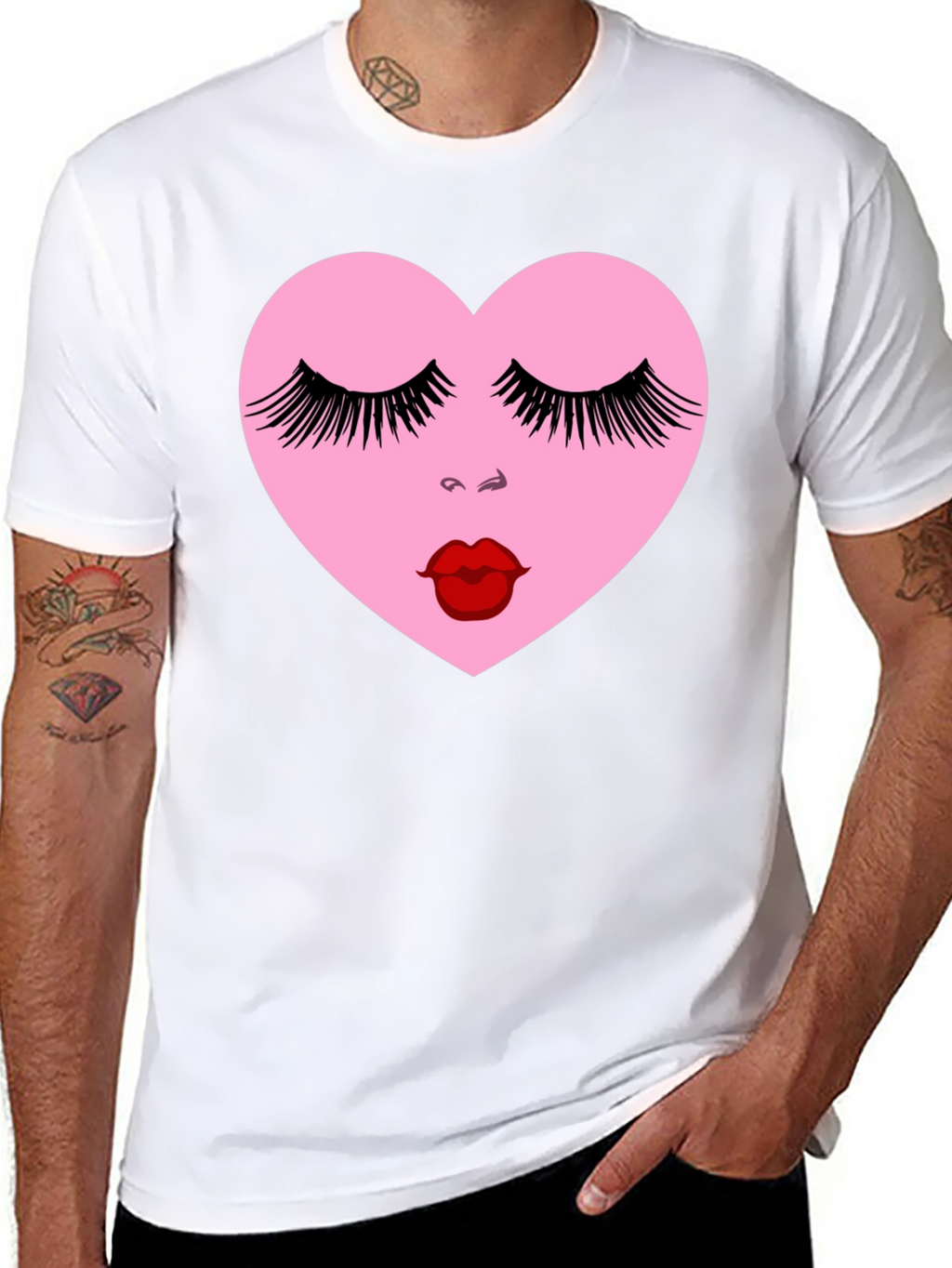Heart Face Graphic Tee