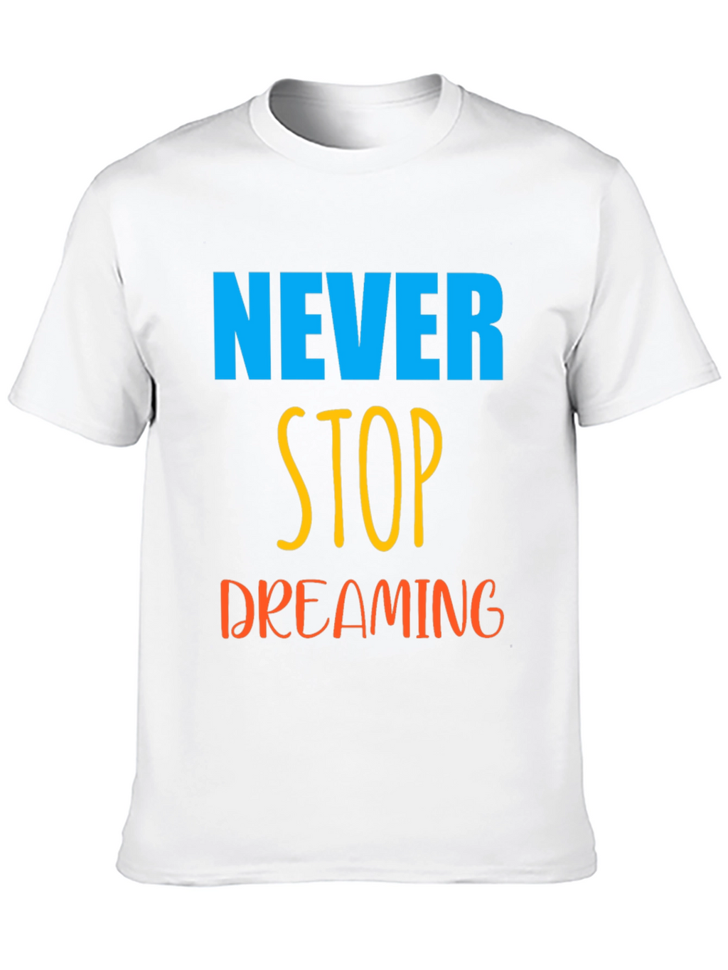 Never Stop Dreaming Black Graphic Tee