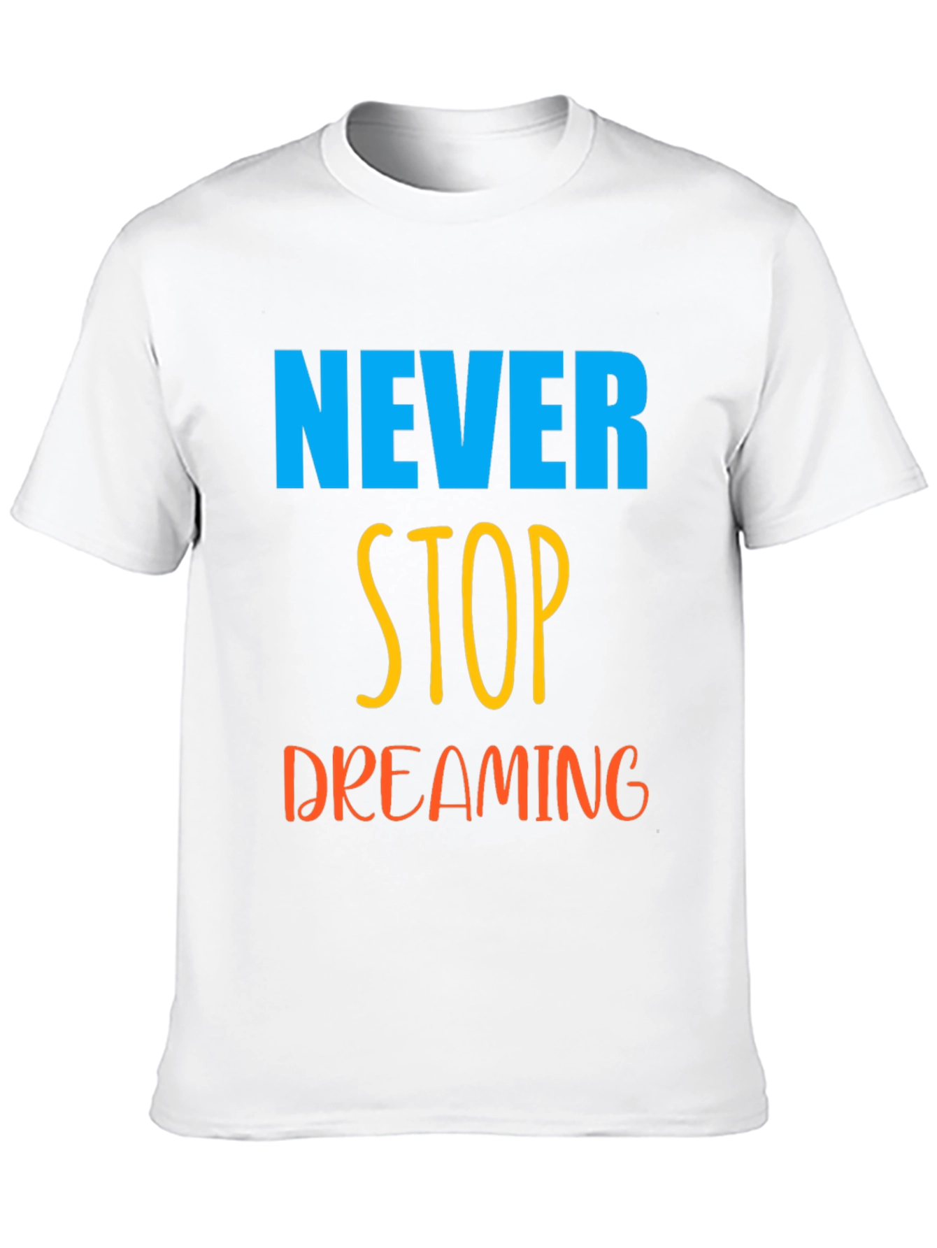 Never Stop Dreaming Black Graphic Tee