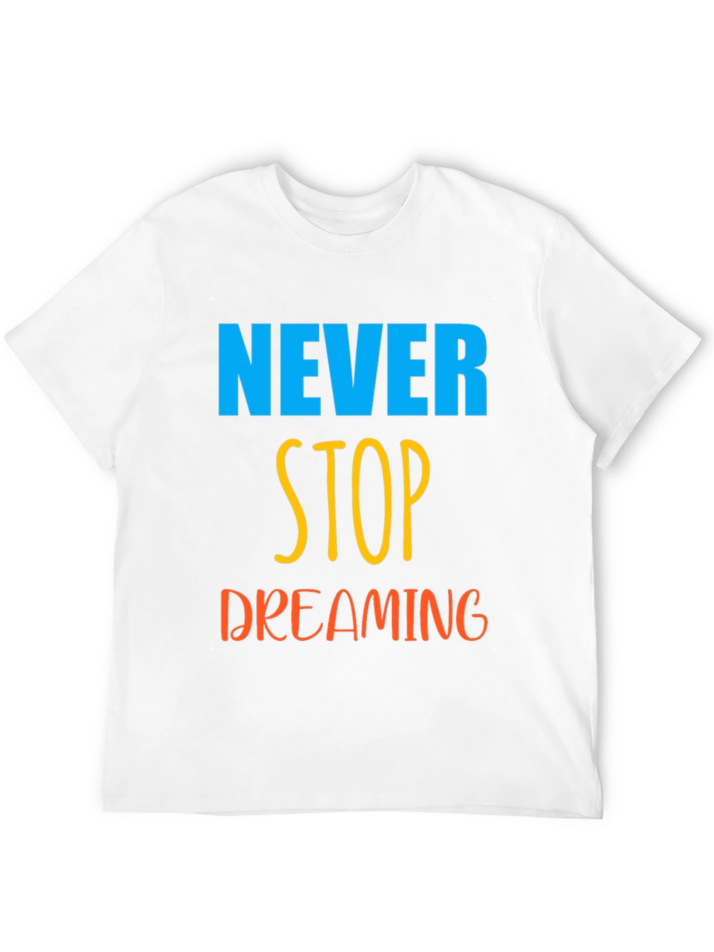 Never Stop Dreaming Black Graphic Tee