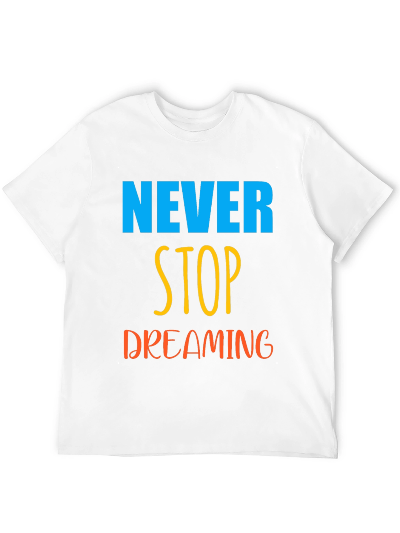 Never Stop Dreaming Black Graphic Tee