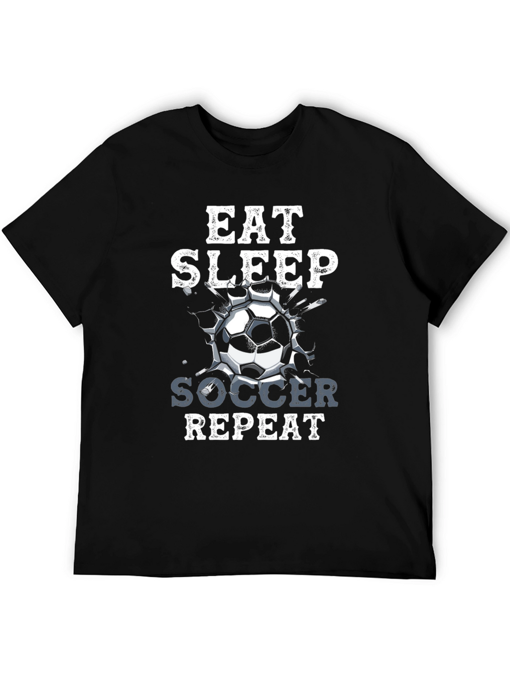 Eat Sleep Soccer Repeat Graphic T-Shirt