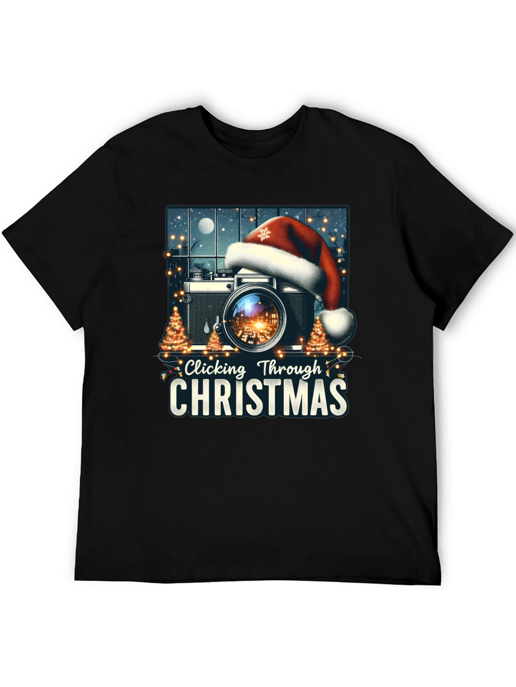 Clicking Through Christmas Camera Holiday T-Shirt