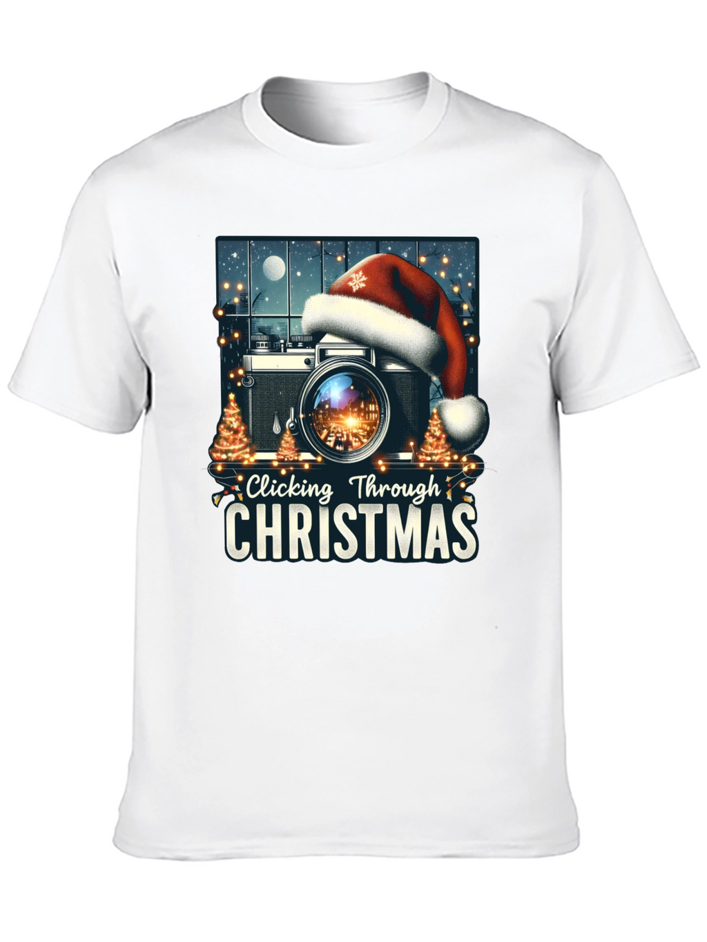 Clicking Through Christmas Camera Holiday T-Shirt