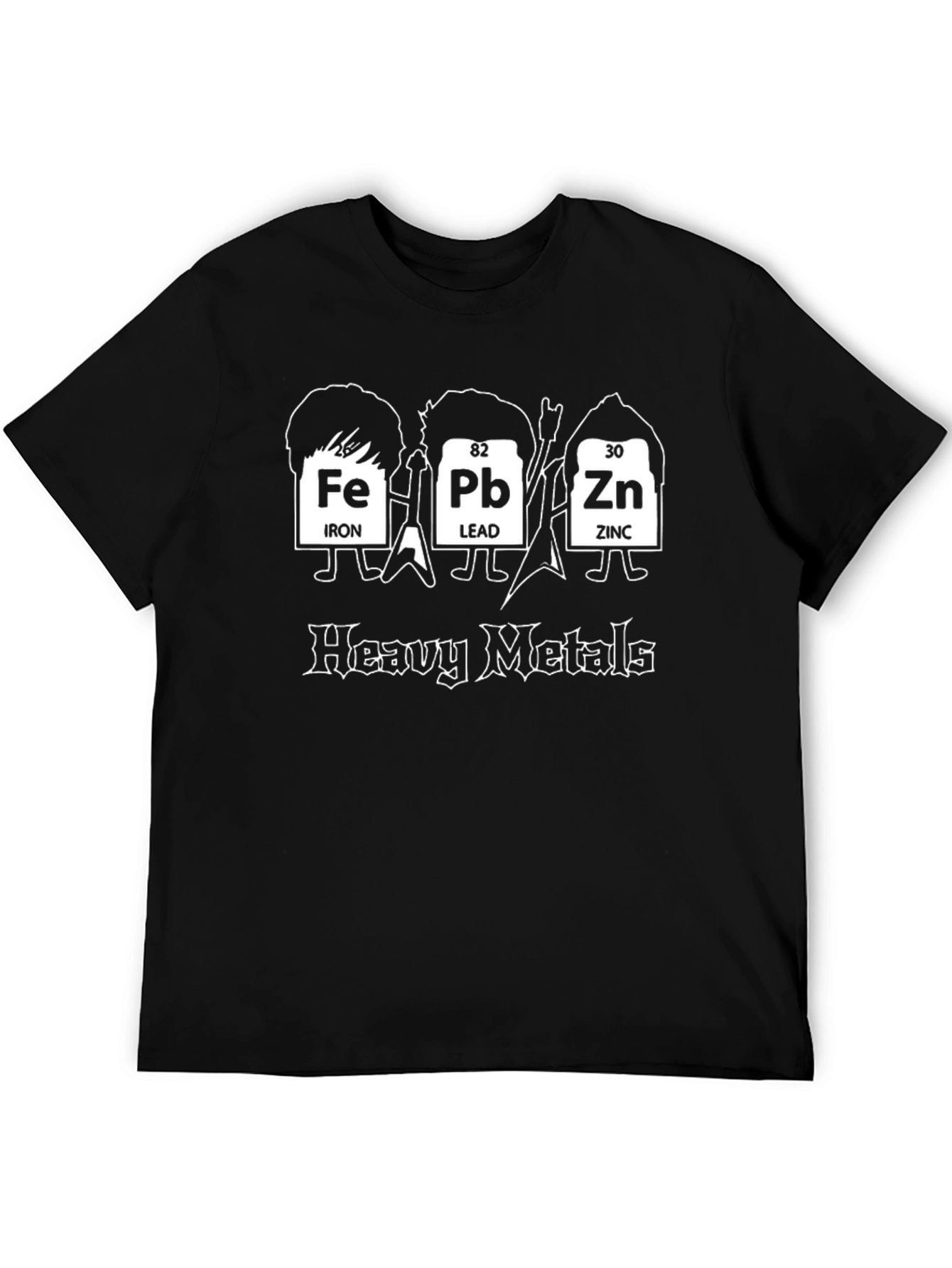 Heavy Metals Periodic Table Graphic Tee - Black
